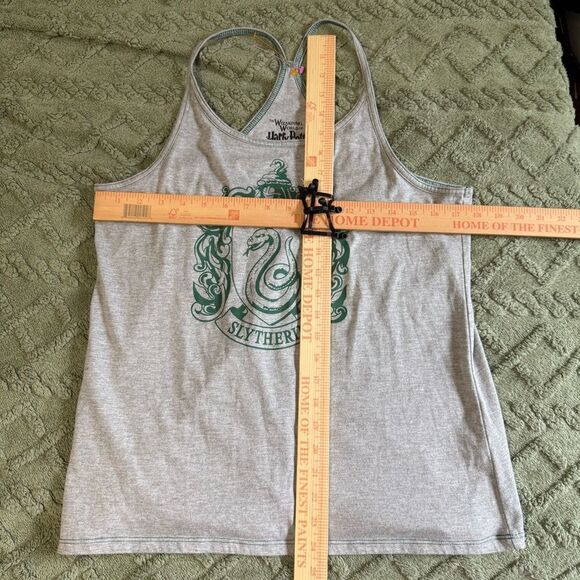 Warner Bros. Harry Potter Slytherin Gray and Green Tank Top L - Picture 8 of 8